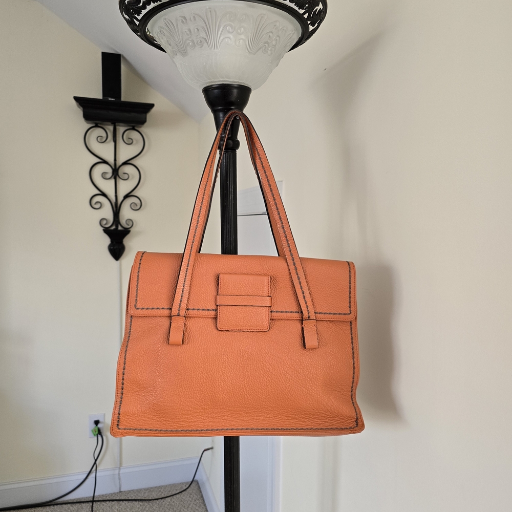 Plinio Visona Italian Leather Satchel